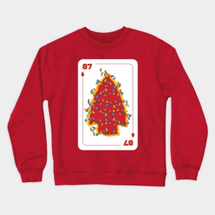 Chiefs Christmas, Playing Card Number 87 Crewneck Sweatshirt